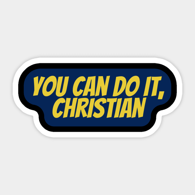 you can do it christian Sticker by Surta Comigo